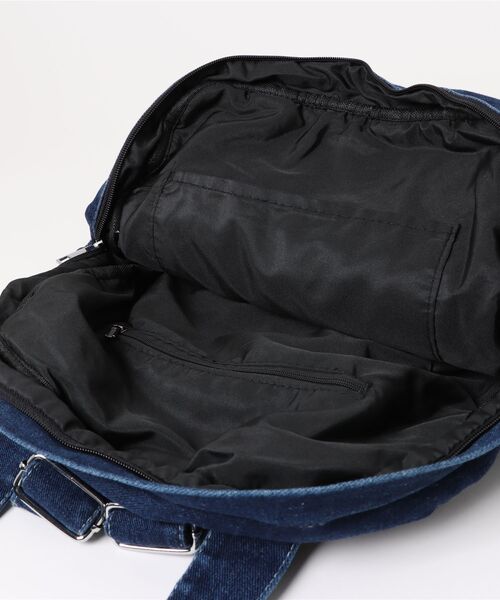 aimoha(アイモハ)の「B.A.G. デニムバックパック(バックパック/リュック・レディース・ライトブルー/ネイビー・FREE)」の5枚目の写真