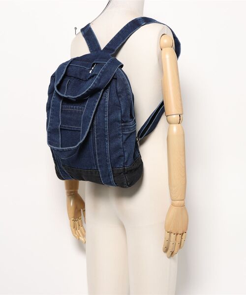 aimoha(アイモハ)の「B.A.G. デニムバックパック(バックパック/リュック・レディース・ライトブルー/ネイビー・FREE)」の6枚目の写真