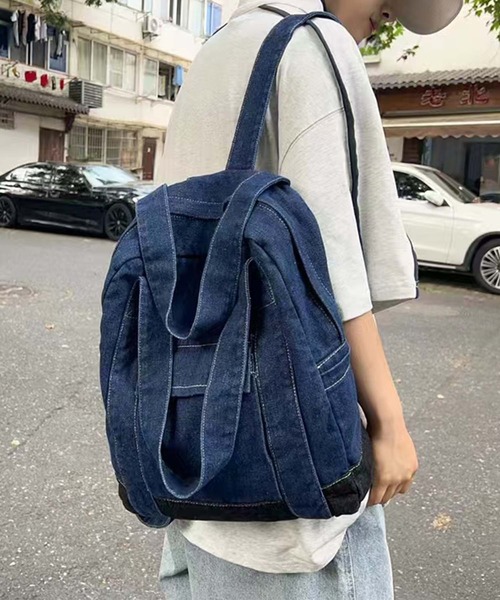 aimoha(アイモハ)の「B.A.G. デニムバックパック(バックパック/リュック・レディース・ライトブルー/ネイビー・FREE)」の10枚目の写真