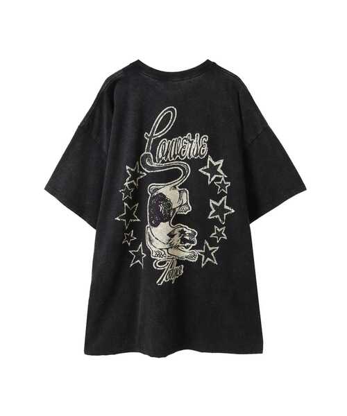 CONVERSE TOKYO（コンバーストウキョウ）の「PIGMENT DYE PUMA BACK PRINT TEE（Tシャツ/カットソー・レディース・ブラック/レッド/ホワイト・MEDIUM/SMALL）」の6枚目の写真