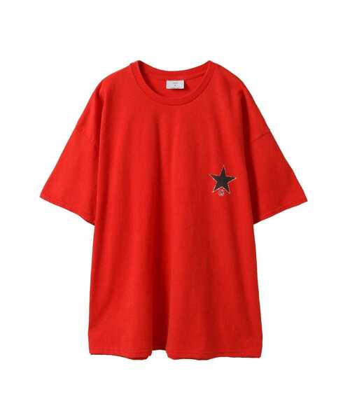 CONVERSE TOKYO（コンバーストウキョウ）の「PIGMENT DYE PUMA BACK PRINT TEE（Tシャツ/カットソー・レディース・ブラック/レッド/ホワイト・MEDIUM/SMALL）」の7枚目の写真