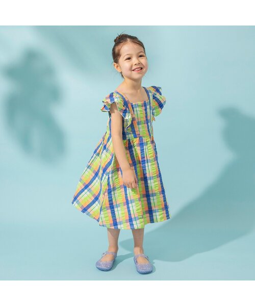 BREEZE（ブリーズ）の「【リンク/ジュニア対応】もっとスズシーサッカーワンピース（ワンピース・キッズ・オレンジ/グリーン/ブラック・90/100/110/120/80/130/140）」の4枚目の写真