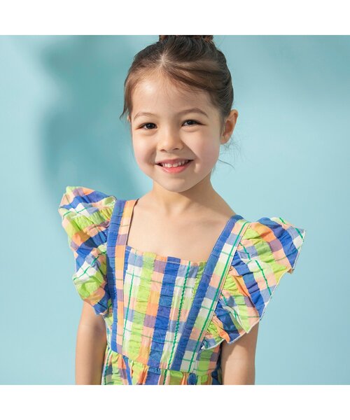 BREEZE（ブリーズ）の「【リンク/ジュニア対応】もっとスズシーサッカーワンピース（ワンピース・キッズ・オレンジ/グリーン/ブラック・90/100/110/120/80/130/140）」の6枚目の写真