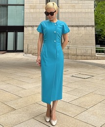 JENNE（ジェンヌ）の「パールボタンギャザータイトワンピース（ワンピース）」