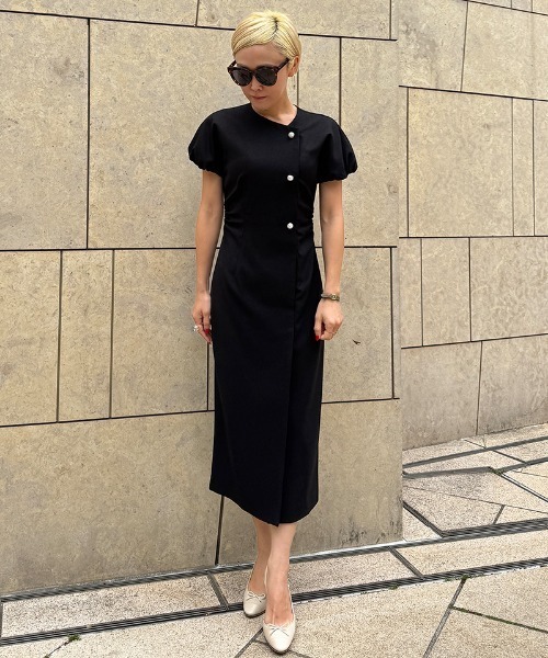 エピヌ epine（エピヌ）の「Ee half zip cable knit onepiece