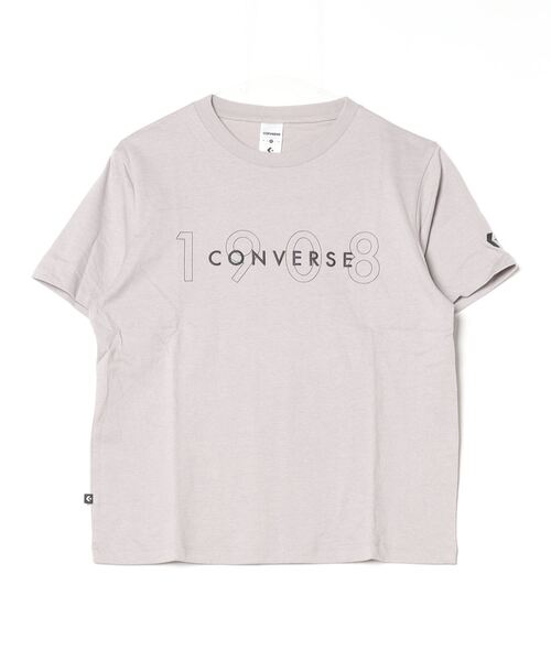CONVERSE（コンバース）の「コンバース  1908 PT S/S Tシャツ（Tシャツ/カットソー・レディース・グレー/ブラック/ホワイト・S/M/L）」の3枚目の写真