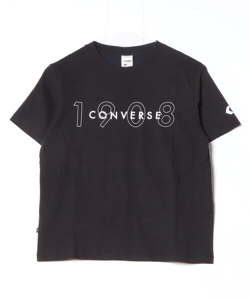 CONVERSE（コンバース）の「コンバース  1908 PT S/S Tシャツ（Tシャツ/カットソー・レディース・グレー/ブラック/ホワイト・S/M/L）」の2枚目の写真
