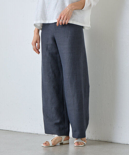 BEARDSLEY（ビアズリー）の「《15 quinze》リネンパンツ（その他パンツ・レディース・グレー/ベージュ・FREE）」の7枚目の写真