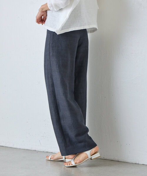 BEARDSLEY（ビアズリー）の「《15 quinze》リネンパンツ（その他パンツ・レディース・グレー/ベージュ・FREE）」の9枚目の写真