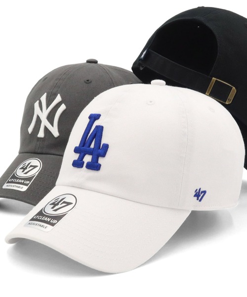 '47（フォーティーセブン）の「’47BRANDフォーティーセブン キャップ クリーンナップ MLBロゴ（キャップ・レディース・ブルー/グリーン/ベージュ/ベージュ系/グリーン系その他/ブラック/ブラウン/ダークグレー/グレー系その他/ベージュ系1/ブラック系/レッド/カーキ/ネイビー/ピンク/ネイビー系1/ホワイト/チャコールグレー/グリーン系その他2/グレー系その他2/レッド系その他/ベージュ系2/レッド系その他2/ブラック系1/ブラウン系その他/パープル/ピンク系その他/ベージュ系3/グリーン系その他3/ホワイト系その他/ブラック系2/ネイビー系2/ブラック系3/ネイビー系3/ブラウン系その他2/ベージュ系4/ブルー系/ブルー系1/ブルー系2/ブルー系3・FREE）」の2枚目の写真