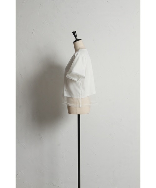 &. NOSTALGIA(アンドドットノスタルジア)の「【ZOZO限定】パール付きカットプルオーバー(Tシャツ/カットソー・レディース・ホワイト/ブラック・M)」の16枚目の写真