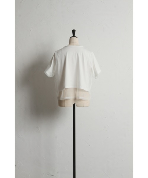 &. NOSTALGIA(アンドドットノスタルジア)の「【ZOZO限定】パール付きカットプルオーバー(Tシャツ/カットソー・レディース・ホワイト/ブラック・M)」の17枚目の写真