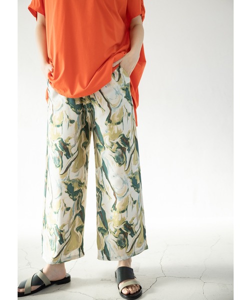 OSMOSIS（オズモーシス）の「プリントパンツ（その他パンツ・レディース・ブラック/ネイビー/グリーン・ONE SIZE）」の3枚目の写真