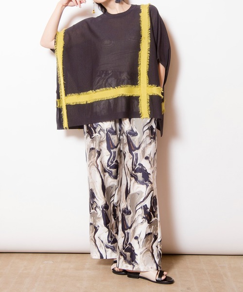 OSMOSIS（オズモーシス）の「プリントパンツ（その他パンツ・レディース・ブラック/ネイビー/グリーン・ONE SIZE）」の16枚目の写真