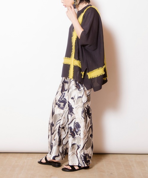 OSMOSIS（オズモーシス）の「プリントパンツ（その他パンツ・レディース・ブラック/ネイビー/グリーン・ONE SIZE）」の18枚目の写真