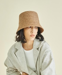 Settimissimo（セッティミッシモ）の「サイズ調節可能 ラフィア ブレード ランプ ハット（ハット）」