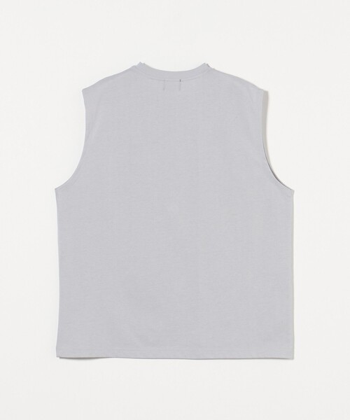 green label relaxing（グリーンレーベルリラクシング）の「【WEB限定】＜GLR or＞ロゴ ノースリーブ -吸水速乾・抗菌-（タンクトップ・メンズ・モカ/ブラック/ホワイト/ライトグレー・S/M/L）」の6枚目の写真