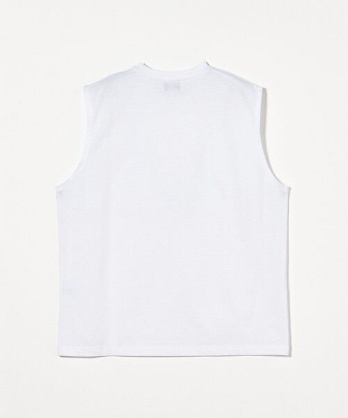 green label relaxing（グリーンレーベルリラクシング）の「【WEB限定】＜GLR or＞ロゴ ノースリーブ -吸水速乾・抗菌-（タンクトップ・メンズ・モカ/ブラック/ホワイト/ライトグレー・S/M/L）」の14枚目の写真