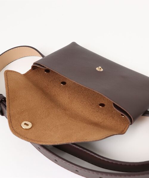 MIRROR STOKE（ミラーストーク）の「【ZOZO限定／追加】BELT POUCH/ベルトポーチ（ボディバッグ/ウエストポーチ・レディース・ブラウン/ブラック・MEDIUM）」の8枚目の写真