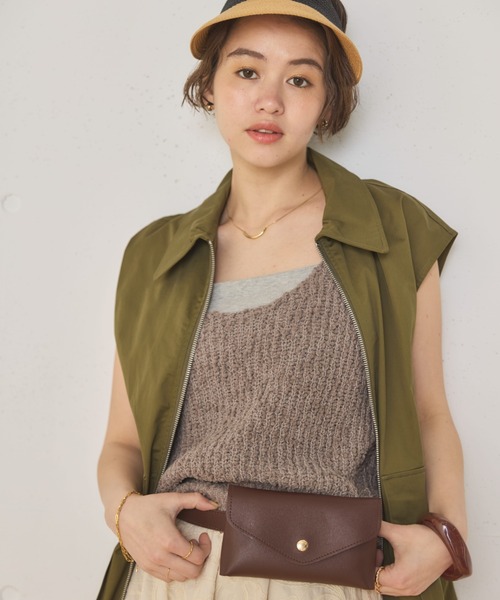 MIRROR STOKE（ミラーストーク）の「【ZOZO限定／追加】BELT POUCH/ベルトポーチ（ボディバッグ/ウエストポーチ・レディース・ブラウン/ブラック・MEDIUM）」の6枚目の写真