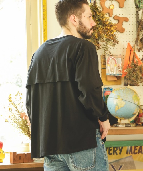 MR.OLIVE（ミスターオリーブ）の「88/12 VINTAGE MATERIAL / VENTILATION L/S T-SHIRT（Tシャツ/カットソー・メンズ・オフホワイト/ブラック/ネイビー・MEDIUM/LARGE）」の2枚目の写真