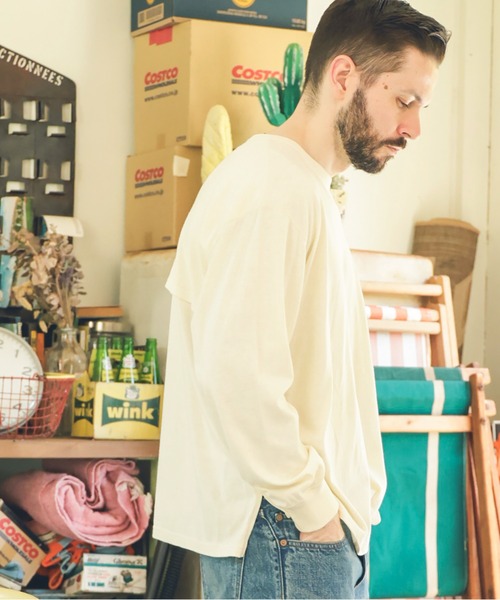 MR.OLIVE（ミスターオリーブ）の「88/12 VINTAGE MATERIAL / VENTILATION L/S T-SHIRT（Tシャツ/カットソー・メンズ・オフホワイト/ブラック/ネイビー・MEDIUM/LARGE）」の13枚目の写真