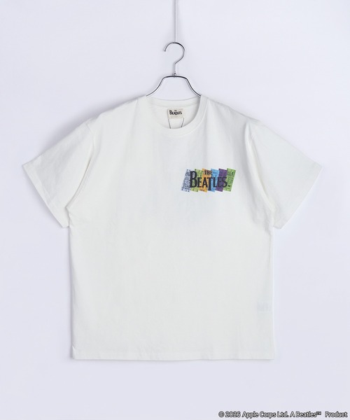 ameri ビートルズT ホワイト セール】The Beatles / ビートルズ プリント 半袖Tシャツ（Tシャツ