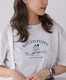 DOGプリント半袖Tシャツ 秋物 秋服 2026年秋冬