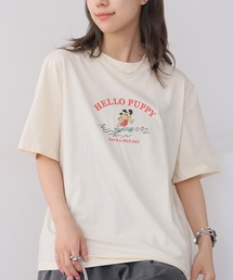 DOGプリント半袖Tシャツ 秋物 秋服 2026年秋冬