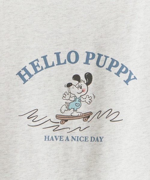 ROOPTOKYO(ループトウキョウ)の「DOGプリント半袖Tシャツ 秋物 秋服 2026年秋冬(Tシャツ/カットソー・レディース・ネイビー/グレー/オフホワイト・FREE)」の6枚目の写真