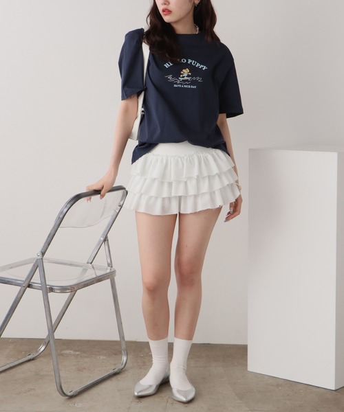 ROOPTOKYO(ループトウキョウ)の「DOGプリント半袖Tシャツ 秋物 秋服 2026年秋冬(Tシャツ/カットソー・レディース・ネイビー/グレー/オフホワイト・FREE)」の18枚目の写真