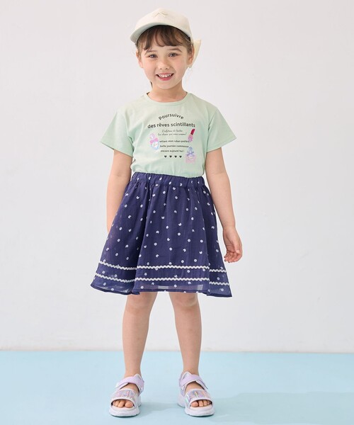 ANY(エニィ)の「ひんやりクール ロゴTシャツ(Tシャツ/カットソー・キッズ・ライトグリーン系/ネイビー系/ホワイト系・140/160/150)」の7枚目の写真
