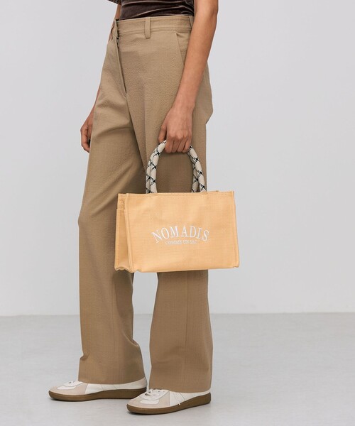 NOMADIS(ノマディス)｜SAC SQ MESH トートバッグ/ベージュ の