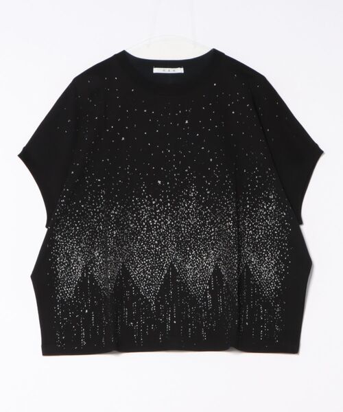 tシャツ スワイー天竺グリッタースターダストプリントドルマンTシャツ レディース スワイー天竺グリッタースターダストプリントドルマンTシャツ