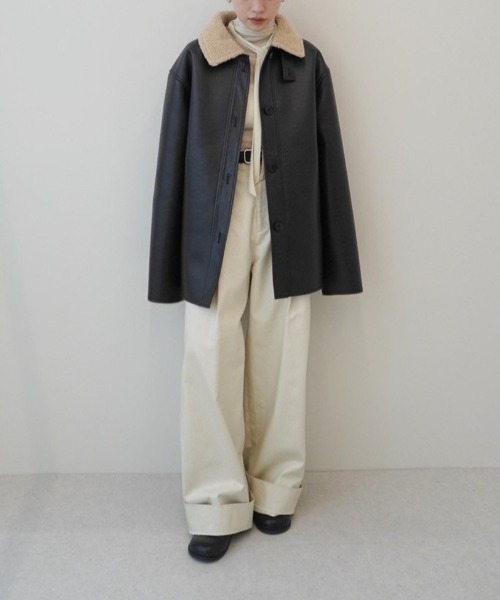 anuke（アンヌーク）の「anuke　Velour Tie Tops ベロアタイトップス/62520601（Tシャツ/カットソー・レディース・アイボリー/ブラック・ONE SIZE）」の17枚目の写真