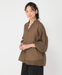 《ウタオ》ワッシャーシアーブラウス