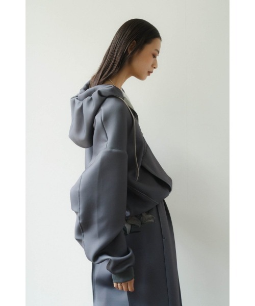 Knuth Marf（クヌースマーフ）の「flower punch hoodie(unisex)（パーカー・レディース・ネイビー/グレー・SMALL/MEDIUM）」の12枚目の写真