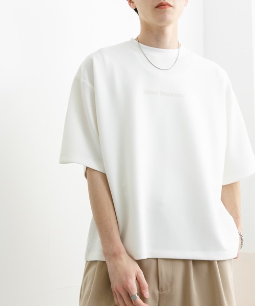 SENSE OF PLACE by URBAN RESEARCH(センスオブプレイスバイアーバンリサーチ)の「french ロゴショートスリーブTシャツ(Tシャツ/カットソー・メンズ・ホワイト/ブルー/ブラック・MEDIUM/LARGE)」の4枚目の写真