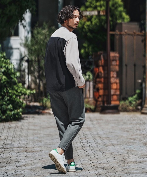 felkod(フィルコッド)の「mp13756- Soft Drape Slacks スラックスパンツ(スラックス・メンズ・ブラック/グレー・S/M/L)」の6枚目の写真