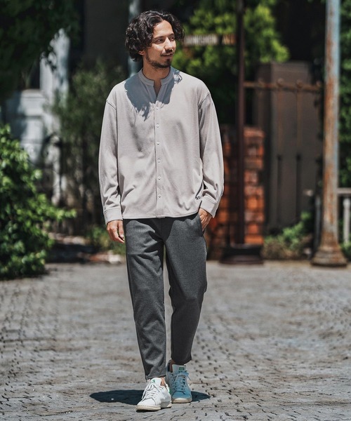 felkod(フィルコッド)の「mp13756- Soft Drape Slacks スラックスパンツ(スラックス・メンズ・ブラック/グレー・S/M/L)」の7枚目の写真