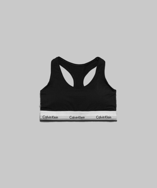 Calvin Klein（カルバン・クライン）の「Calvin Klein/カルバンクライン LGHT LINED BRALETTE ブラレット（スポーツブラ・レディース・ブラック/ホワイト・S/M/L）」の2枚目の写真