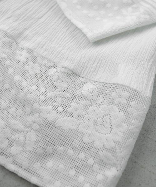 Crisp(クリスプ)の「フリルレースチャーチブラウス(シャツ/ブラウス・レディース・ホワイト/ブラック・FREE)」の8枚目の写真