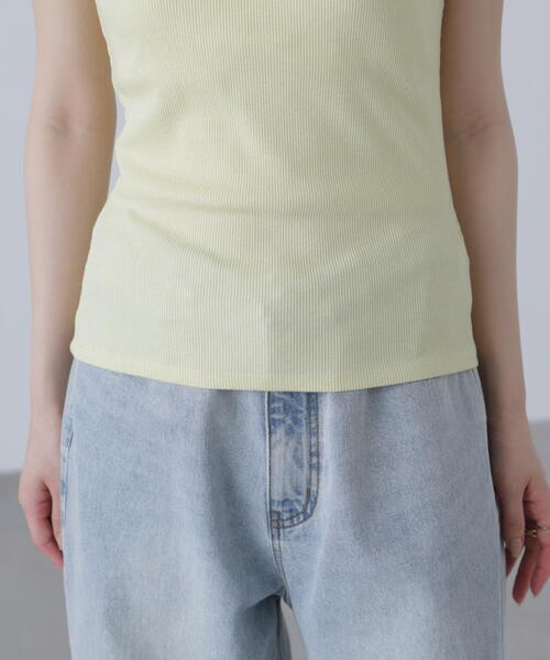 FREE'S MART（フリーズマート）の「［ＭＦＭ］カップ付アメスリチュールラメタンク（タンクトップ・レディース・イエロー/ホワイト/ライトグリーン・SMALL/MEDIUM）」の16枚目の写真