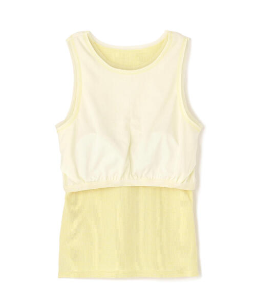 FREE'S MART（フリーズマート）の「［ＭＦＭ］カップ付アメスリチュールラメタンク（タンクトップ・レディース・イエロー/ホワイト/ライトグリーン・SMALL/MEDIUM）」の15枚目の写真