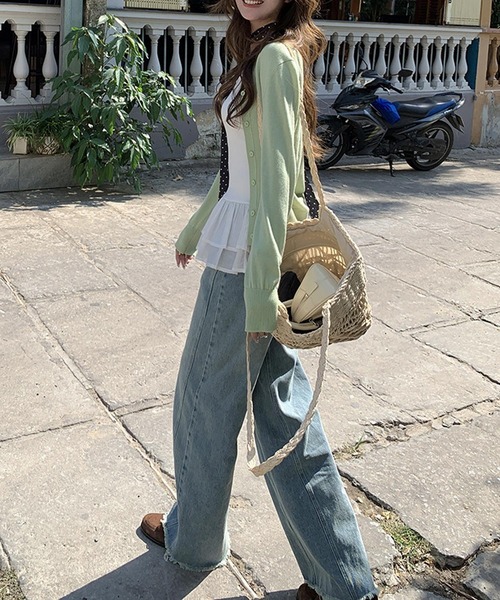HALEY PESCA（ヘーリーペスカ）の「HALEY PESCA/レイヤードフリルキャミソール（キャミソール・レディース・ホワイト・LARGE/SMALL/MEDIUM）」の6枚目の写真