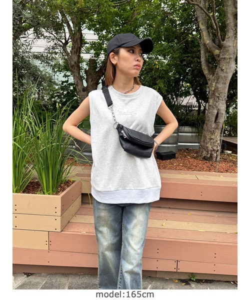 EGOIST（エゴイスト）の「オーバータンクトップ（タンクトップ・レディース・グレー/ブラック/ホワイト・FREE）」の10枚目の写真