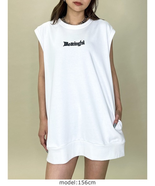 EGOIST（エゴイスト）の「オーバータンクトップ（タンクトップ・レディース・グレー/ブラック/ホワイト・FREE）」の12枚目の写真