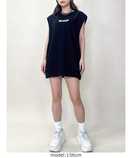 EGOIST（エゴイスト）の「オーバータンクトップ（タンクトップ・レディース・グレー/ブラック/ホワイト・FREE）」の13枚目の写真