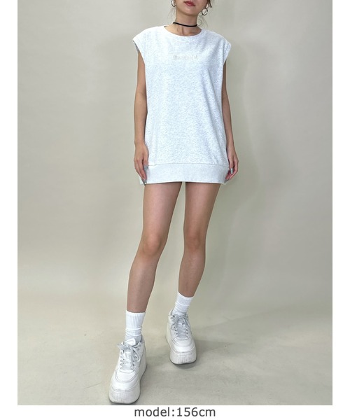 EGOIST（エゴイスト）の「オーバータンクトップ（タンクトップ・レディース・グレー/ブラック/ホワイト・FREE）」の16枚目の写真