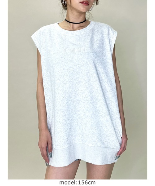 EGOIST（エゴイスト）の「オーバータンクトップ（タンクトップ・レディース・グレー/ブラック/ホワイト・FREE）」の18枚目の写真